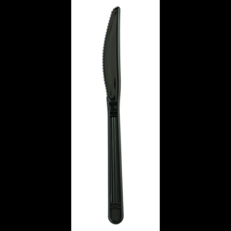 D & W FINE PACK D & W Fine Pack Forum Heavy Weight Black Ebony Knife, PK1000 F1002E